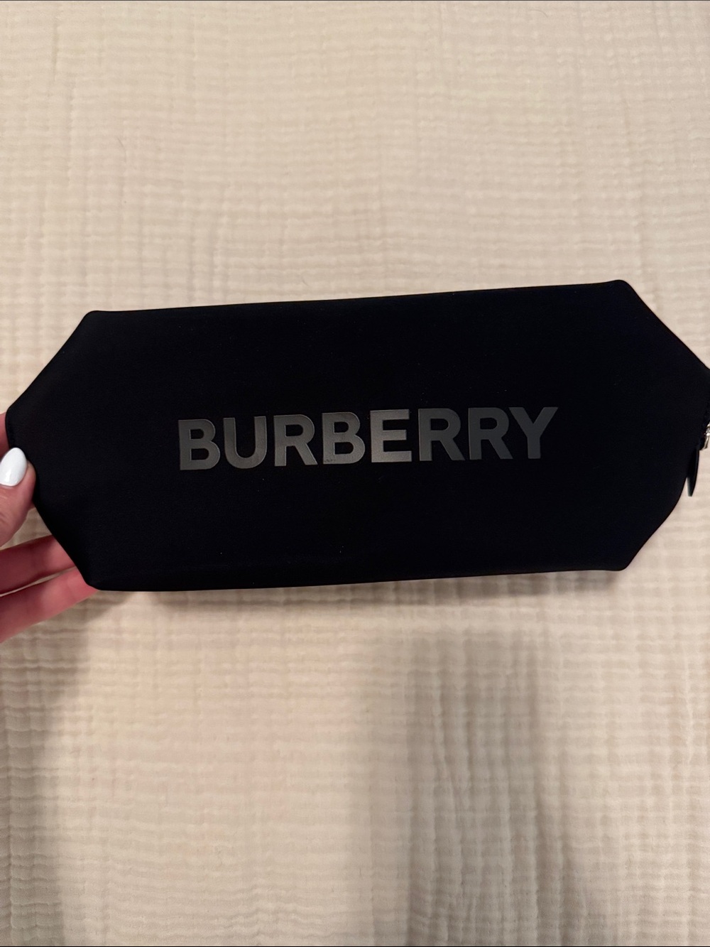 Burberry Black Logo Cosmetic Pouch